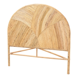 bali & pari Seana Bohemian Honey Rattan Queen Size Standalone Headboard